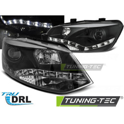 TUNING-TEC farovi (True DRL) za VW POLO 6R 09-03.14 (H7/H1), crna