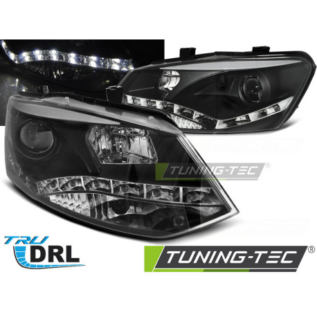 Farovi i rasvjeta TUNING-TEC farovi (True DRL) za VW POLO 6R 09-03.14 (H7/H1), crna | race-shop.hr