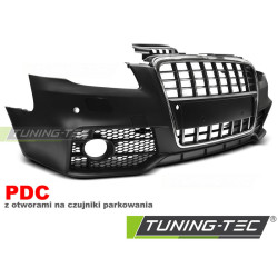 TUNING-TEC prednji branik (Sport) za AUDI A4 04-08 (za parkirne senzore), crni krom
