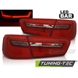 TUNING-TEC LED stražnja svjetla za AUDI A6 C7 11-10.14, crveno-bijela