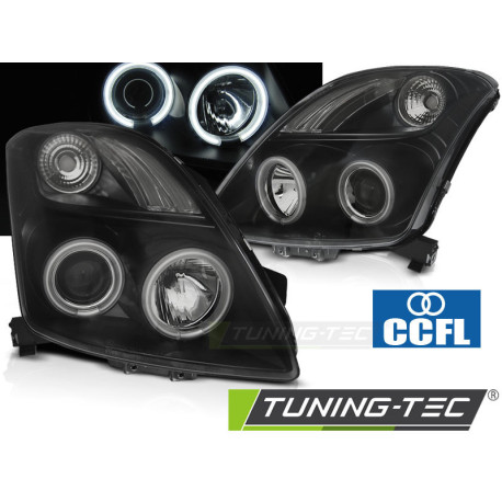 Farovi i rasvjeta TUNING-TEC farovi (CCFL, Angel Eyes) za SUZUKI SWIFT 05.05-10 (H1), crna | race-shop.hr