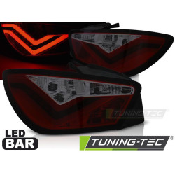 TUNING-TEC LED stražnja svjetla (LED Bar) za SEAT IBIZA 6J 3D 06.08-12, crveno-dimljena