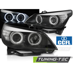 FAROVI ANGEL EYES CCFL BLACK LED INDIKATORI za BMW E60/E61 03-07