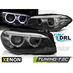 XENON FAROVI ANGEL EYES LED DRL CRNI za BMW F10 F11 10-07.13