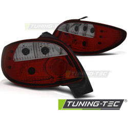 TUNING-TEC stražnja svjetla za PEUGEOT 206 10.98, crveno-dimljena