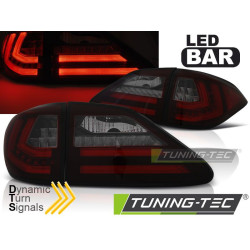 TUNING-TEC LED stražnja svjetla (SEQ) za LEXUS RX III 350 09-12 (bez homologacije), crveno-dimljena