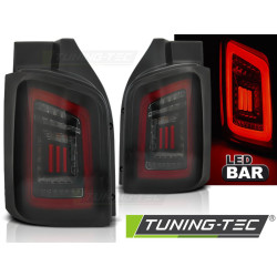 TUNING-TEC LED stražnja svjetla (LED Bar) za VW T5 04.03-09 / 10-15, crveno-crna, crno-dimljena