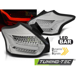 TUNING-TEC LED stražnja svjetla (SEQ) za FORD FOCUS 3 15-18 HATCHBACK, krom