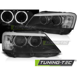 FAROVI ANGEL EYES LED BLACK za BMW X3 F25 10-07.14
