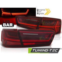 TUNING-TEC LED stražnja svjetla (LED Bar, SEQ) za AUDI A6 C7 11-14 LIMOUSINE, crveno-bijela
