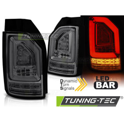 TUNING-TEC LED stražnja svjetla (LED Bar, SEQ) za VW T6 15-19 (za tvorničko žaruljasto svjetlo), dimljena, V1
