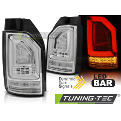 TUNING-TEC LED stražnja svjetla (LED Bar, SEQ) za VW T6 15-19 (za tvorničko LED svjetlo), krom