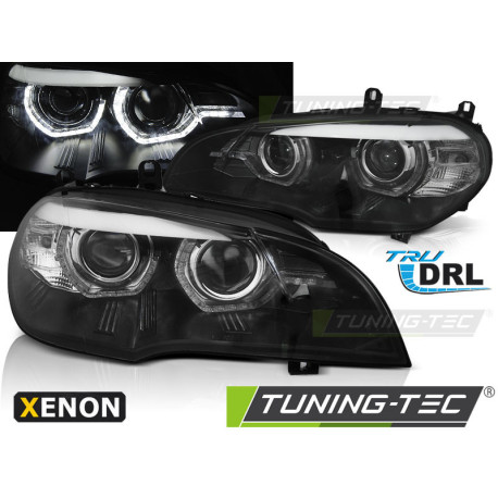 Farovi i rasvjeta TUNING-TEC farovi (Angel Eyes, DRL) za XENON BMW X5 E70 07-10, crna | race-shop.hr