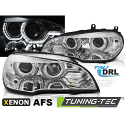 TUNING-TEC farovi (Angel Eyes, DRL) za XENON BMW X5 E70 07-10 (AFS), krom
