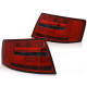 Farovi i rasvjeta TUNING-TEC LED stražnja svjetla (LED Bar) za AUDI A6 C6 SEDAN 04.04-08 6- PIN (LIMOUSINE), crveno-dimljena | race-shop.hr