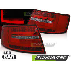 TUNING-TEC LED stražnja svjetla (LED Bar) za WHIE AUDI A6 C6 SEDAN 04.04-08 7- PIN (LIMOUSINE), crvena