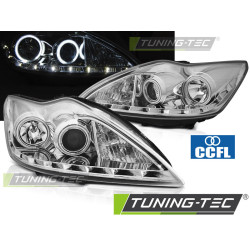 TUNING-TEC farovi (CCFL, Angel Eyes) za FORD FOCUS II 02.08-10 (H7/H1), krom