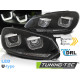 Farovi i rasvjeta TUNING-TEC LED farovi (U-LED, DRL, SEQ) za VW GOLF 6 08-12 (HB3), crna | race-shop.hr