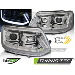 Farovi TUBE LIGHT krom seq za VW T5 2010-2015
