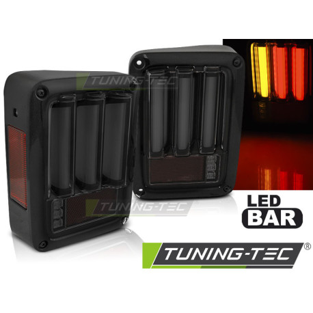 Farovi i rasvjeta TUNING-TEC LED stražnja svjetla (LED Bar) za CHRYSLER JEEP WRANGLER JK 07-18 (bez homologacije), crno-dimljena | race-shop.hr