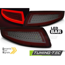 TUNING-TEC LED stražnja svjetla (LED Bar, SEQ) za PORSCHE 911 997 04-09, crveno-dimljena