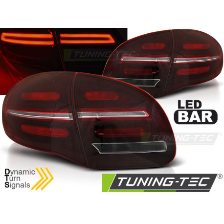 Farovi i rasvjeta TUNING-TEC LED stražnja svjetla (LED Bar, SEQ) za WHIE PORSCHE CAYENNE 10-15, crvena | race-shop.hr