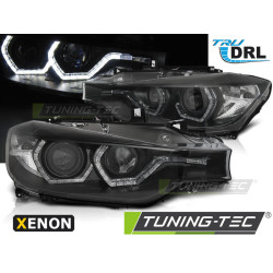 TUNING-TEC farovi (Angel Eyes, DRL) za XENON BMW F30/F31 10.11 - 05.15 (D1S), crna
