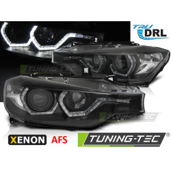 XENON FAROVI ANGEL EYES LED DRL BLACK AFS za BMW F30/F31 10.11 - 05.15