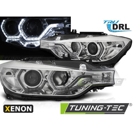 Farovi i rasvjeta TUNING-TEC farovi (Angel Eyes, DRL) za XENON BMW F30/F31 10.11 - 05.15 (D1S), krom | race-shop.hr