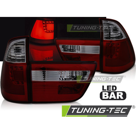 Farovi i rasvjeta TUNING-TEC LED stražnja svjetla (LED Bar) za BMW X5 E53 09.99-10.03, crveno-dimljena | race-shop.hr