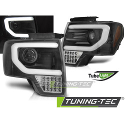 TUNING-TEC farovi (Tube Light) za FORD F150 MK12 08-14 (H7, bez homologacije), crna