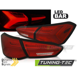 TUNING-TEC LED stražnja svjetla (SEQ) za FORD FOCUS 4 18-21 HATCHBACK, crveno-bijela