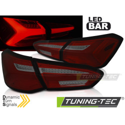 TUNING-TEC LED stražnja svjetla (SEQ) za FORD FOCUS 4 18-21 HATCHBACK, crveno-dimljena