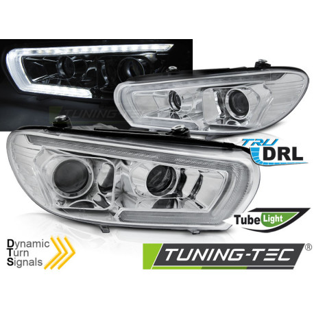 Farovi i rasvjeta TUNING-TEC farovi (Tube Light, SEQ) za VW SCIROCCO 08-04.14 (H7/H1), krom | race-shop.hr