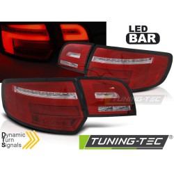 TUNING-TEC LED stražnja svjetla (LED Bar, SEQ) za WHIE AUDI A3 8P 5D 08-12, crvena