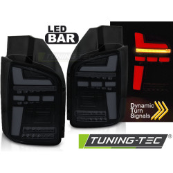 TUNING-TEC LED stražnja svjetla (Full LED, SEQ) za VW T5 04.03-09 (TRANSPORTER), crno-dimljena