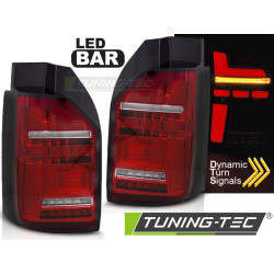 TUNING-TEC LED stražnja svjetla (LED Bar, SEQ) za VW T6,T6.1 15-21 (za tvorničko LED svjetlo), crveno-bijela