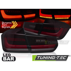 TUNING-TEC LED stražnja svjetla (LED Bar, SEQ) za BMW F30 11-18, crveno-dimljena