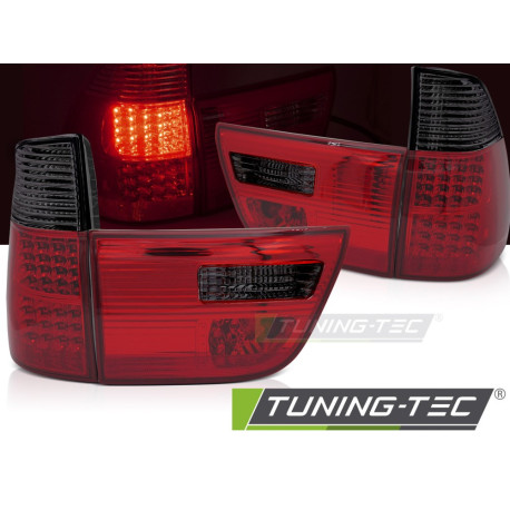 Farovi i rasvjeta TUNING-TEC LED stražnja svjetla za BMW X5 E53 09.99-10.03, crveno-dimljena | race-shop.hr