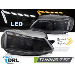 TUNING-TEC LED farovi (Full LED, DRL, SEQ) za VW GOLF 7 17-19 (LED), crna