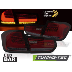 TUNING-TEC LED stražnja svjetla (LED Bar, SEQ) za BMW F30 11-15, crveno-dimljena