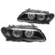Farovi i rasvjeta TUNING-TEC farovi (Angel Eyes) za XENON BMW E46 03-06 COUPE CABRIO (D2S/H7), crna | race-shop.hr