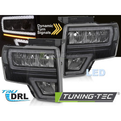 TUNING-TEC farovi (DRL, SEQ) za FORD F150 MK12 08-14 (LED, bez homologacije), crna