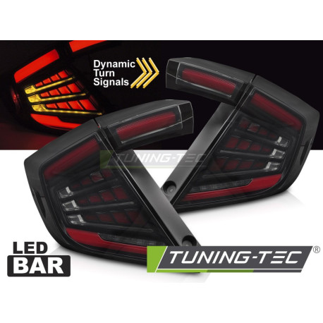 Farovi i rasvjeta TUNING-TEC LED stražnja svjetla za HONDA CIVIC X 16-21 HATCHBACK (bez homologacije), dimljena, V1 | race-shop.hr
