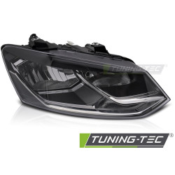 Prednji FAR DESNA STRANA BLACK TYC za VW POLO 6R 14-17