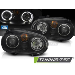 Angel Eyes CCFL prednji farovi Black za VW GOLF IV 97-03