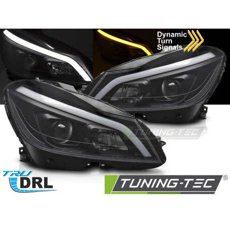 Farovi i rasvjeta TUNING-TEC farovi (Tube Light, DRL, SEQ) za MERCEDES W204 11-14 (H9), crna | race-shop.hr
