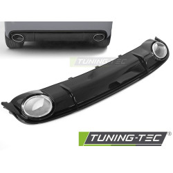 DIFUZOR S JEDNIM ISPUHOM Sjajna crna SPORT STYLE za AUDI A4 B8 08-11
