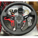 Volani 3 spoke steering wheel RACES Pelle, 350mm, nappa leather, 90mm offset, black | race-shop.hr