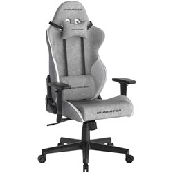 DXRacer GLADIATOR Gaming Chair, Fabric Grey/White